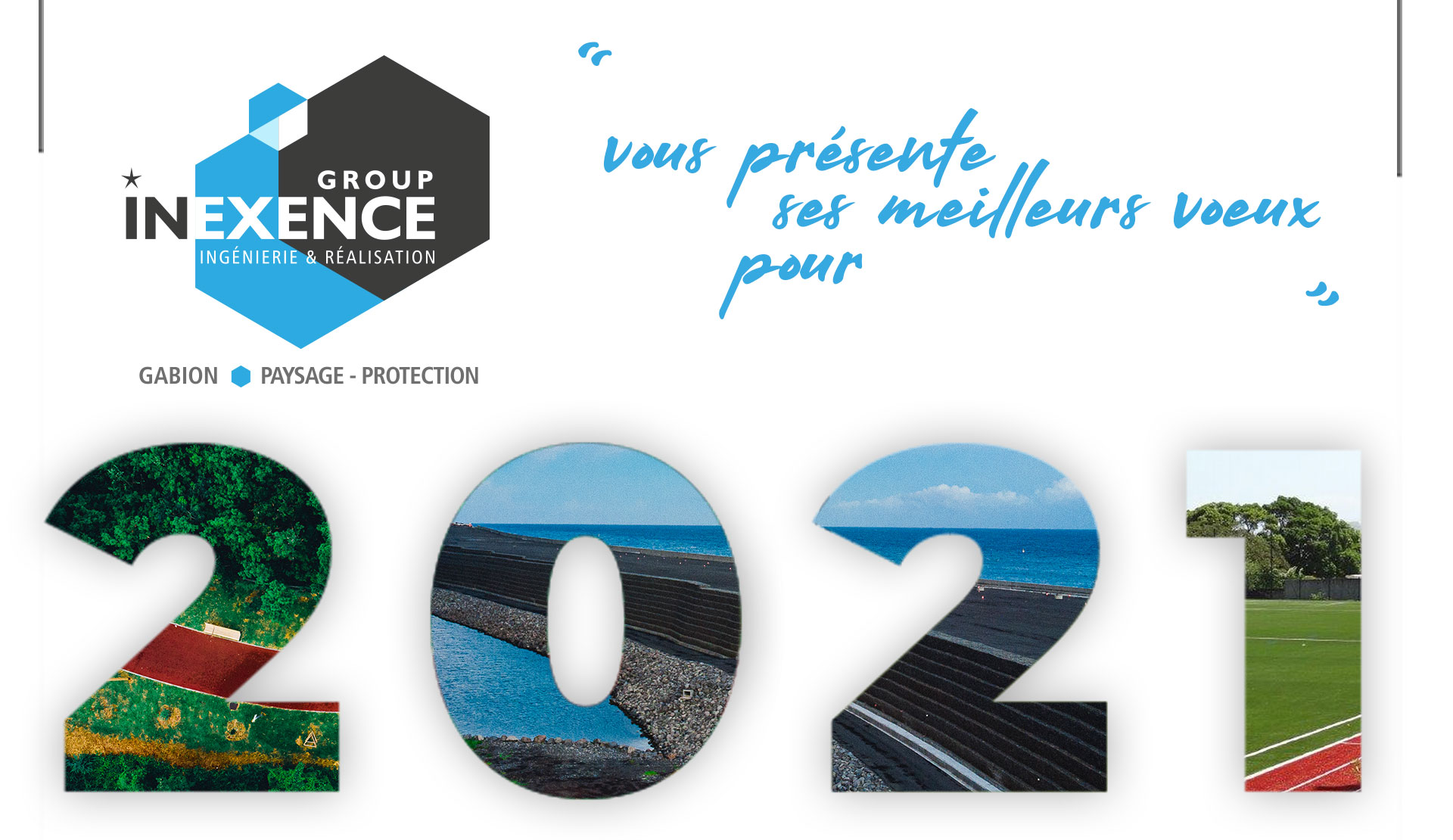 Thierry RENARD et tous les collaborateurs des entreprises de INEXENCE Group vous présentent leurs Meilleurs Vœux pour 2021